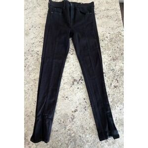 Rag & Bone Size 29 Black Coated Skinny Jeans